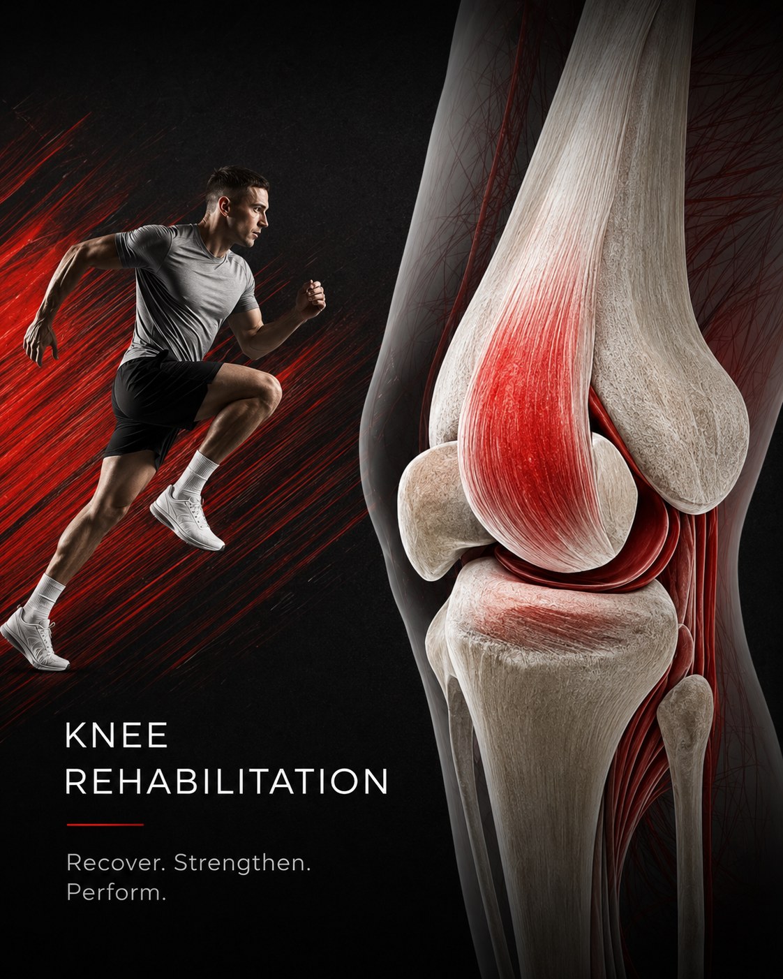 Knee rehabilitation visual